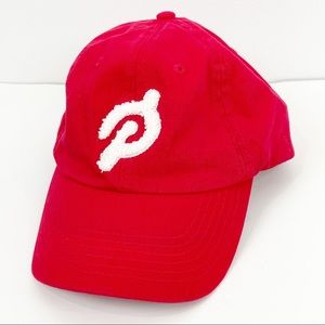 Peloton Unisex Adjustable Red Embroidered Ball Cap One Size